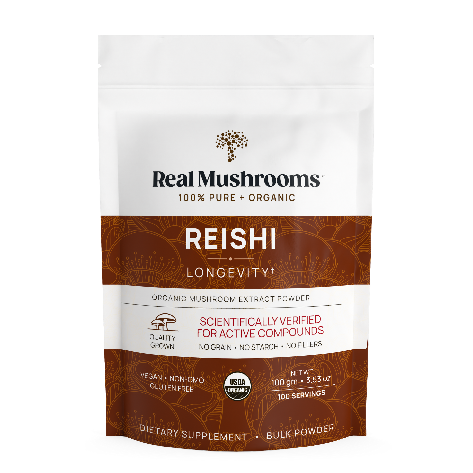 Real Mushrooms Organic Reishi Mushroom Powder for Pets.