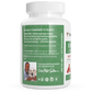 A bottle of Real Mushrooms' 5 Defenders Organic Mushroom Blend Capsules for Pets for dogs.