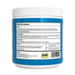 The back label of Real Mushrooms' Daily Dawg Powder for Pets features product facts, cautions, feeding instructions, storage info, a barcode, and emphasizes the use of Certified Organic mushrooms.