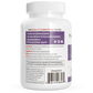 White bottle of Real Mushrooms Organic Chaga Extract Capsules with label showing quality commitment, dosage, organic Chaga details, storage instructions, warnings, barcode, and website.