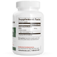 A white bottle of Real Mushrooms Turkey Tail Mushroom Capsules displays "Supplement Facts," listing Organic Turkey Tail extract, ingredients, distributor info, website, and contact number—emphasizing immune support from organic turkey tail.