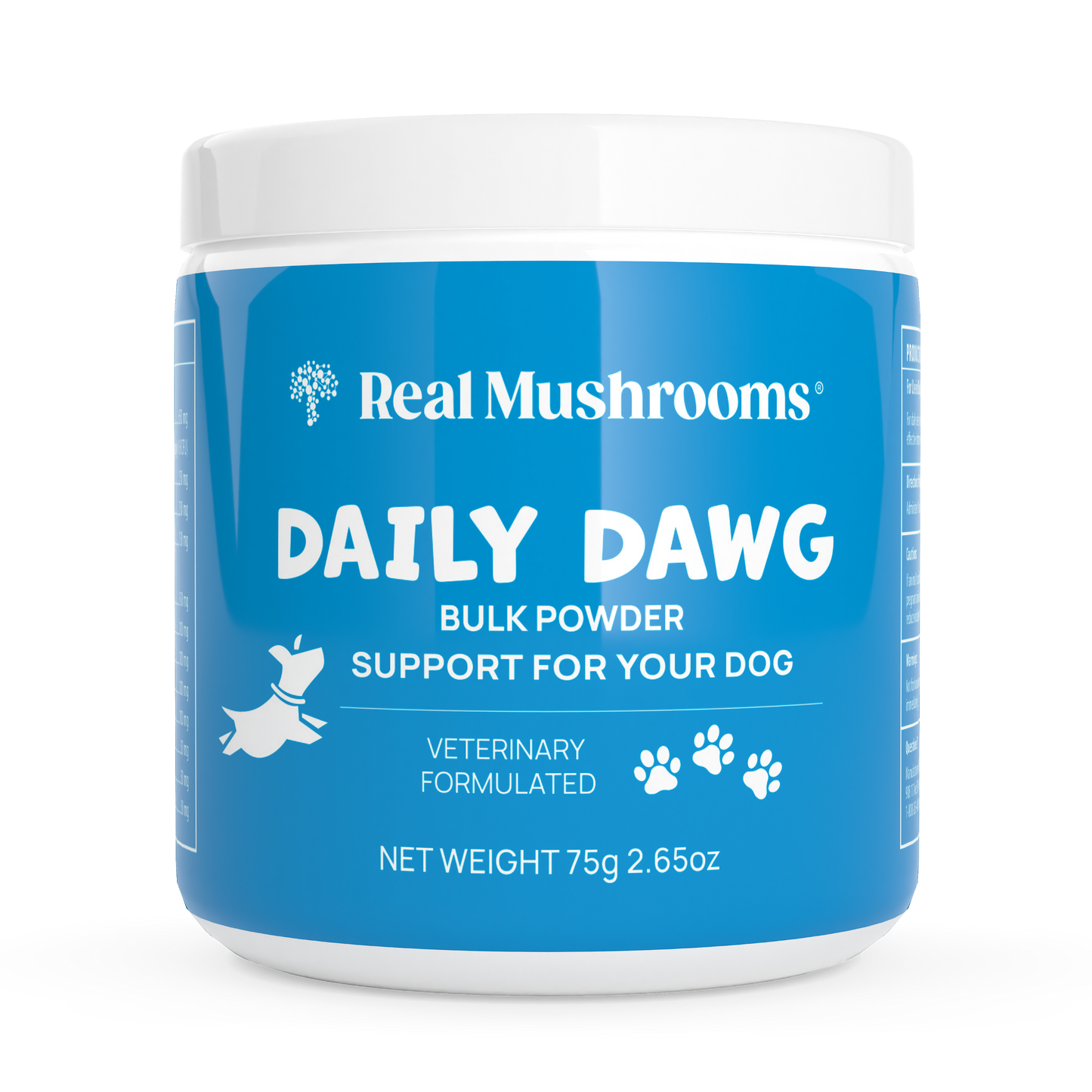 Provide your dog with daily support for general health maintenance through Real Mushrooms' veterinary-curated, Certified Organic Daily Dawg Powder for Pets.