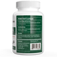 Introducing the Turkey Tail Extract Capsules for Pets by Real Mushrooms—a white bottle supplement designed for dogs and cats. It includes product facts, directions, warnings, and contact information on the label. This supplement is expertly formulated with organic mushrooms, including turkey tail mushrooms, to support your pet's wellness.