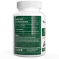 A supplement bottle labeled with a green design, the Turkey Tail Extract Capsules for Pets by Real Mushrooms, lists product facts including active and inactive ingredients sourced from organic mushrooms. It also has a caution statement advising veterinary consultation about beta-glucans.