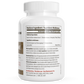White bottle labeled "Organic Lions Mane Extract Capsules" by Real Mushrooms. Label lists medicinal/other ingredients, beta-glucans amount, dosage, and manufacturer contact info in English and French. Contains extract from organic Lion's Mane mushrooms.