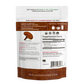 A white and brown package with text and a brown Real Mushrooms Organic Reishi Mushroom Powder for Pets.