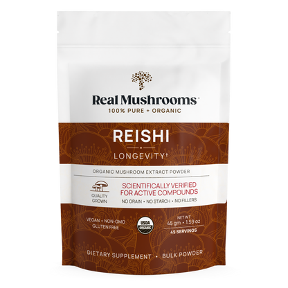 Real Mushrooms Organic Reishi Mushroom Powder for Pets.
