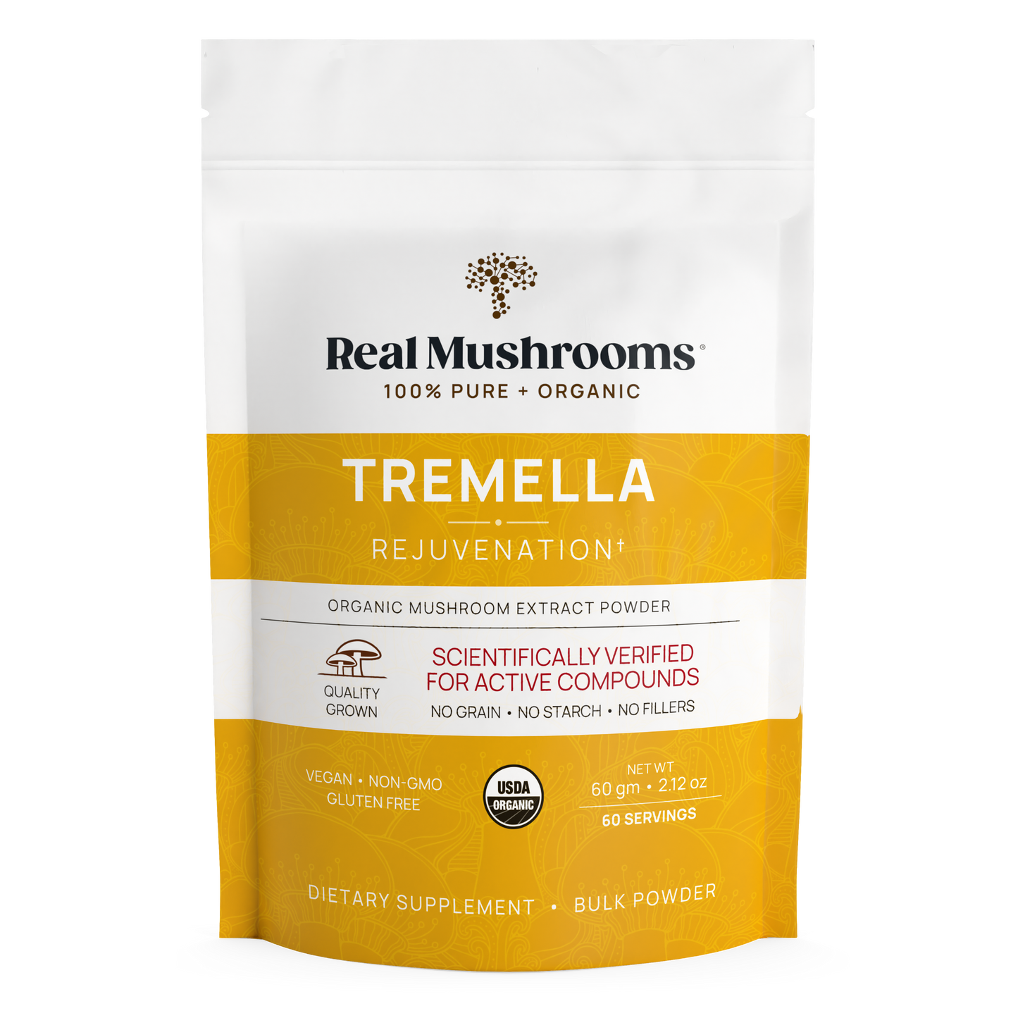 Real Mushrooms Organic Tremella Mushroom Extract Powder for Pets.