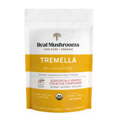 Real Mushrooms Organic Tremella Extract Powder relaxation.