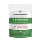 A 45-serving package of Real Mushrooms 5 Defenders® Organic Mushroom Complex bulk powder—USDA organic, vegan, non-GMO, gluten-free—is rich in beta-glucans to support immunity as a potent mushroom multivitamin.