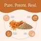 A poster with the words Organic Cordyceps Mushroom Extract Powder – Bulk Supplement from Real Mushrooms.