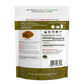 The back of a bag of Real Mushrooms Organic Maitake Mushroom Powder – Bulk Extract with organic walnuts.