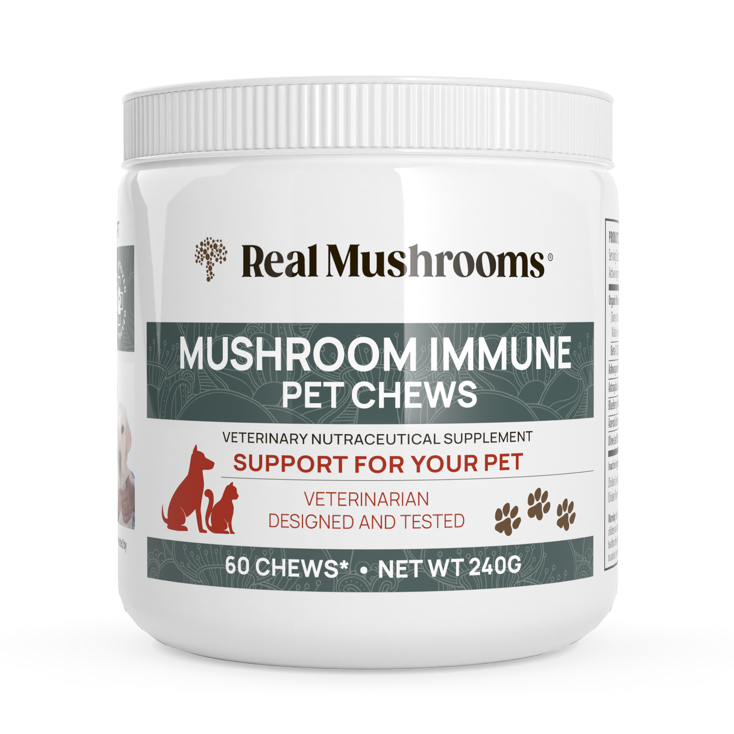 Real Mushrooms' Mushroom Immune Pet Chews.