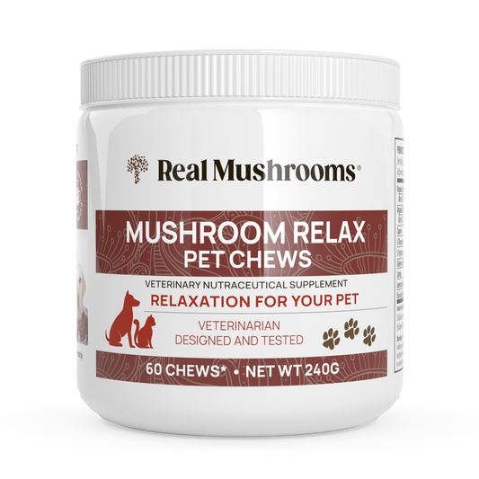 Real Mushrooms Mushroom Relax Pet Chews.