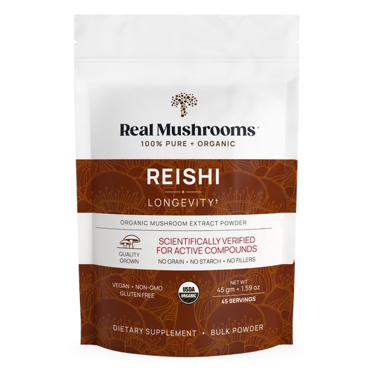 Real Mushrooms Organic Reishi Mushroom Powder – Bulk Extract.