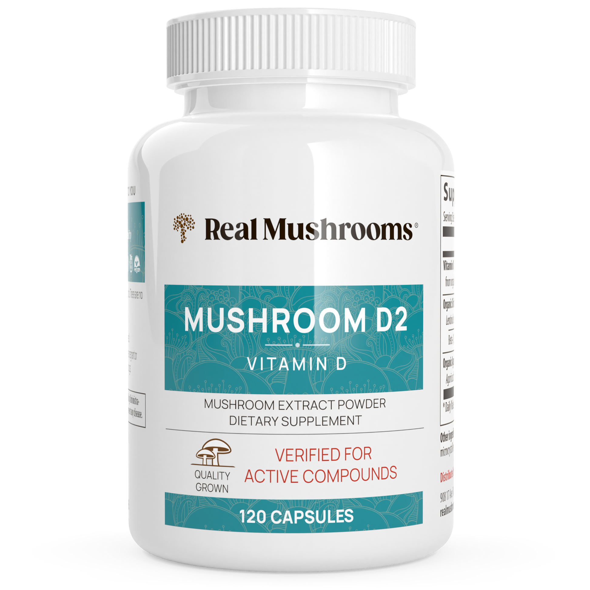 Real Mushrooms Vitamin D from Organic Mushrooms.